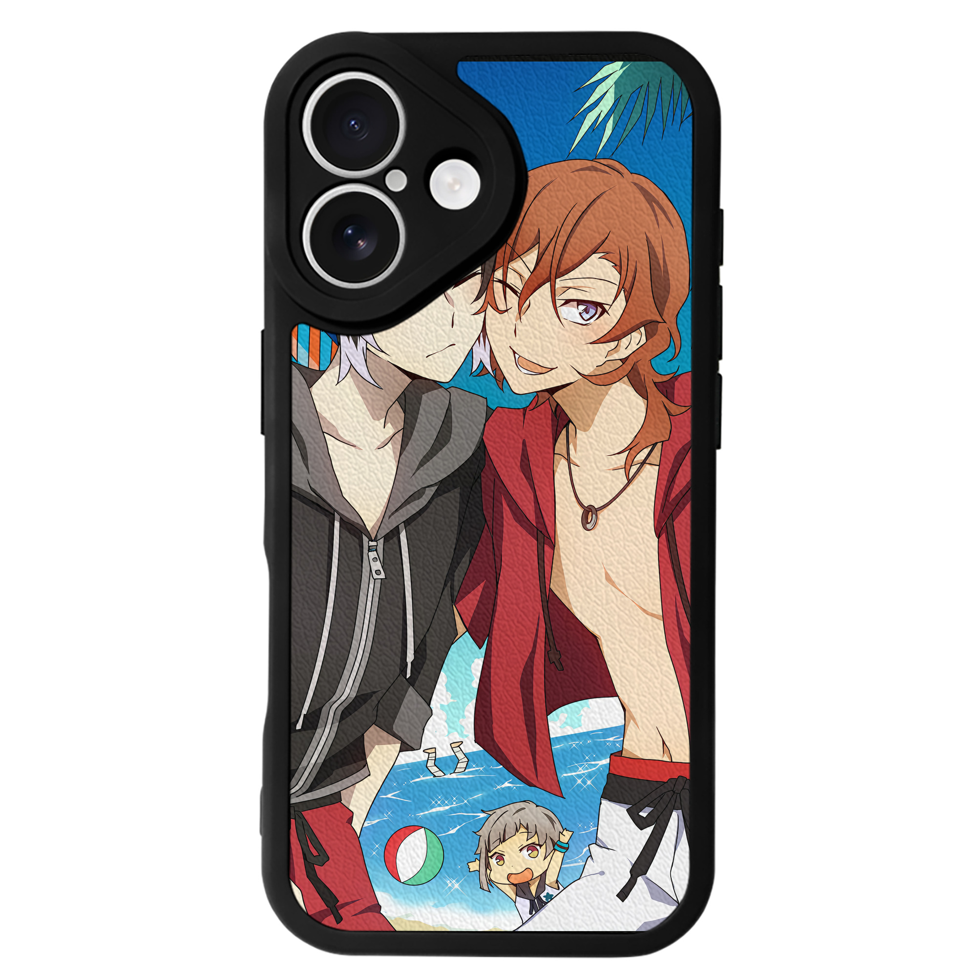 （画像用） 文豪ストレイドッグス Bungo Stray Dogs 【iPhone 16シリーズ対応】シリコンスマホケース（レザー調） 材質：シリコン